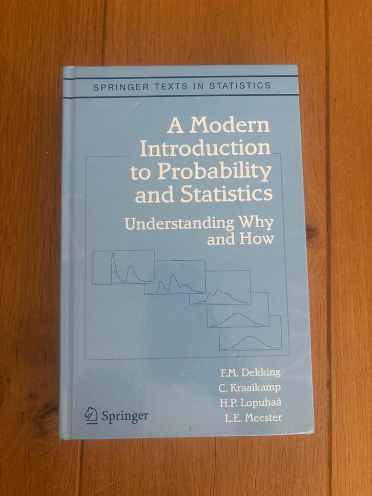 Modern Introduction Probability & Statistics, Boeken, Studieboeken en Cursussen, Zo goed als nieuw, HBO, Beta, Ophalen of Verzenden