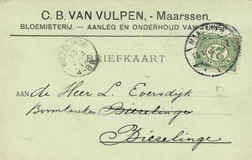 C.B. van Vulpen, Maarssen - 01.1912 - briefkaart beschikbaar voor biedingen
