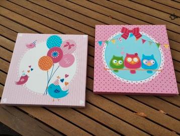 Lief! canvas schilderijtjes  beschikbaar voor biedingen