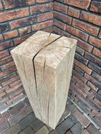 Massief eiken sokkel 25x25 cm hoogte 95 cm zeer mooi!, Huis en Inrichting, Ophalen, Nieuw