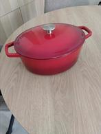 Buccan. Gietijzeren braadpan/stoofpan. OVAAL, Huis en Inrichting, Keuken | Potten en Pannen, Ophalen of Verzenden, Zo goed als nieuw