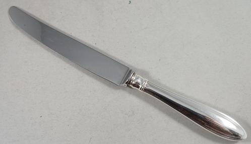Zilveren dinermes tafelmes dubbel puntfilet 835 zilver, Antiek en Kunst, Antiek | Goud en Zilver, Zilver, Ophalen of Verzenden