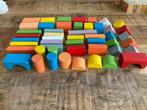 Houten blokken stapelbaar kind baby bouwblokken hout-blokken, Ophalen of Verzenden, Zo goed als nieuw, Overige typen