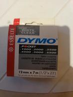 Dymo tape cassette esselte nieuw White clear, Ophalen of Verzenden, Nieuw