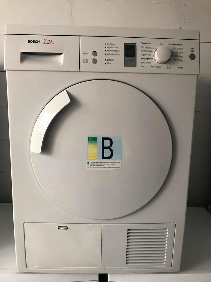 €175 7kg CONDENSDROGER Bosch Maxx7 MET GARANTIE, Witgoed en Apparatuur, Wasdrogers, Zo goed als nieuw, Condens, Voorlader, 6 tot 8 kg