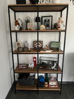 Open kast met 5 planken (echt onbehandeld eiken hout), Ophalen, Zo goed als nieuw