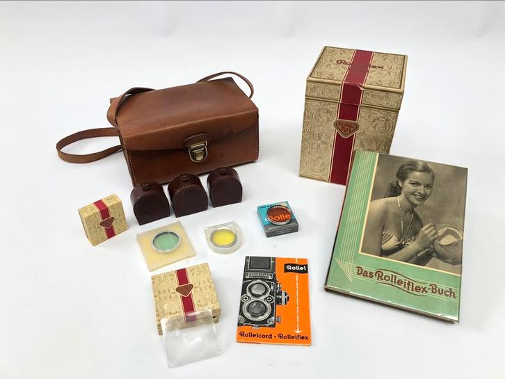 Accessories voor de Rolleiflex twee-oog camera, Audio, Tv en Foto, Fotocamera's Analoog, Zo goed als nieuw, Compact, Overige Merken