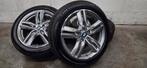 18" BMW 570M X1 X2 F48 F39 orig velgen winterbanden TPMS, 18 inch, Gebruikt, Banden en Velgen, V