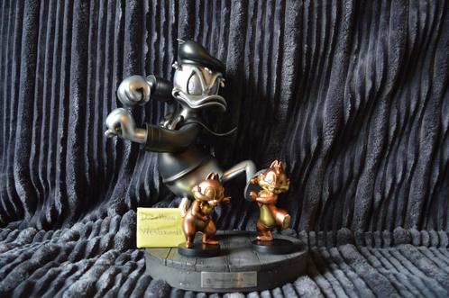 Beast Kingdom Donald Duck Met Knabbel & Babbel (Limited #636, Verzamelen, Disney, Nieuw, Beeldje of Figuurtje, Donald Duck, Ophalen of Verzenden