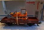 Marklin, goederenwagon, lageboordwagen, 4424, Hobby en Vrije tijd, Modeltreinen | H0, Ophalen, Wisselstroom, Wagon, Zo goed als nieuw