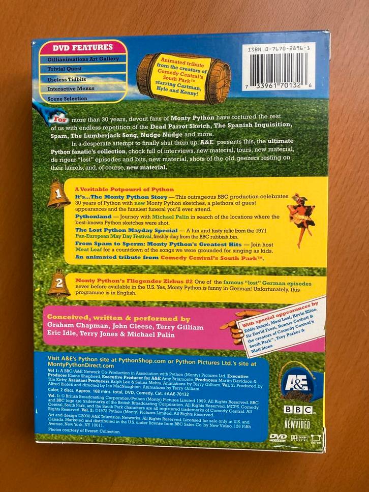 The Life of Python DVD Boxset, Cd's en Dvd's, Dvd's | Komedie, Zo goed als nieuw, Overige genres, Boxset, Alle leeftijden, Ophalen of Verzenden