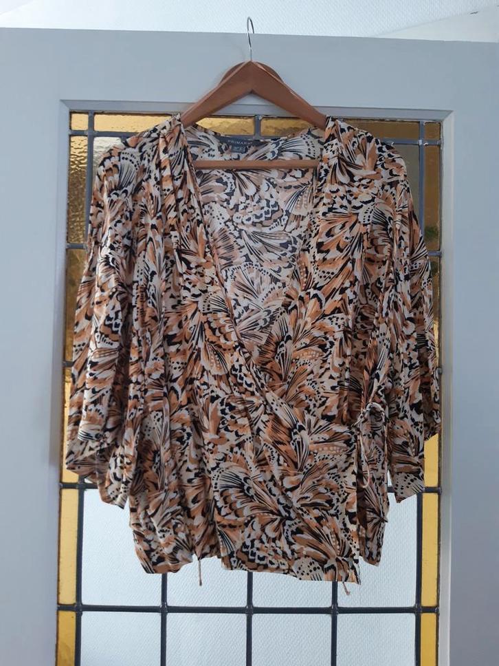 Overslag blouse, viscose. Maat 46 van Primark, Kleding | Dames, Blouses en Tunieken, Zo goed als nieuw, Maat 46/48 (XL) of groter