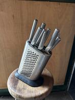 Global Messenset 10-delig, Ophalen of Verzenden, Zo goed als nieuw, Rvs of Chroom, Vaatwasserbestendig