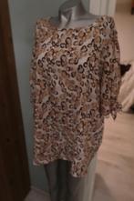 Norah mooie blouse creme bruin met open mouw 44, Bruin, Verzenden, Maat 42/44 (L), Zo goed als nieuw