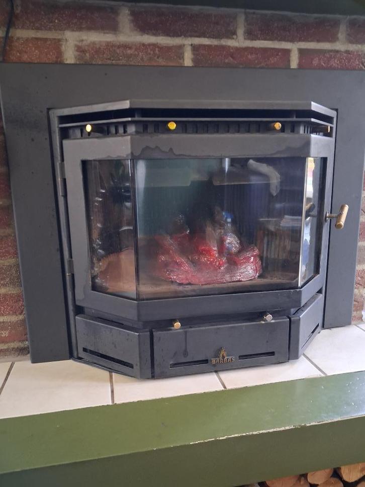Houtkachel; Barbas Beaufire 52, Huis en Inrichting, Kachels, Gebruikt, Inbouw, Houtkachel, Hout, Ophalen