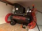 BLACK & DECKER BD160/24 OIL AIR COMPRESSOR 1,5HP 24L 8BAR, 6 tot 10 bar, Ophalen of Verzenden, Zo goed als nieuw, Minder dan 200 liter/min
