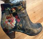 Laura Vita bloem en goud met zwart laarsjes maat 39, Overige kleuren, Verzenden, Lage of Enkellaarzen, Zo goed als nieuw