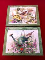 2 puzzels 1000 stukjes Marjolein Bastin Journal en Meadows, Ophalen of Verzenden, 500 t/m 1500 stukjes, Zo goed als nieuw, Legpuzzel