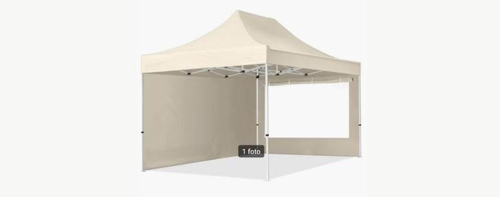 TE HUUR Easy-up partytent 3x4,5mtr, Hobby en Vrije tijd, Feestartikelen | Verhuur, Nieuw, Overige, Ophalen