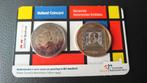 CoinCard - Bekende Nederlandse Schilder Mondriaan, Ophalen of Verzenden, Koningin Beatrix, Euro's, Setje