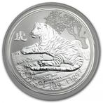 lunar 2 jaar van de tijger 1 oz zilver, Zilver, Ophalen of Verzenden, Losse munt