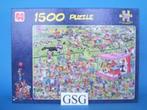 Jan van Haasteren Ascot paardenrace 1500 st nr. 02047-13, Ophalen, 500 t/m 1500 stukjes, Gebruikt, Legpuzzel