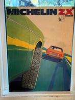 Vintage Michelin ZX Blikken Reclamebord 1960-70, Ophalen of Verzenden