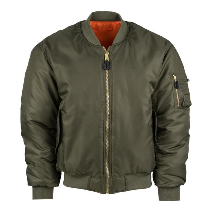 Fostex ma-1 bomber jack dark olive, Kleding | Heren, Jassen | Winter, Nieuw, Groen, Ophalen