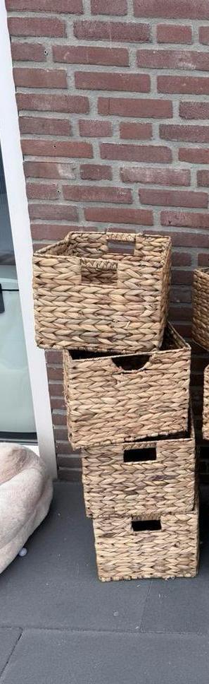 Zeegras mandjes (4) van de jysk (alleen ophalen), Huis en Inrichting, Woonaccessoires | Schalen en Manden, Gebruikt, Mand, Rechthoekig