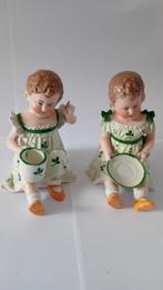 Antieke 19e Eeuwse Heubach Baby Dolls Bisquit Beeldjes Gaaf., Antiek en Kunst, Ophalen of Verzenden