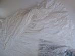 Als nieuw 2x vitrage kant en klare gordijnen, Huis en Inrichting, 200 cm of meer, Wit, Ophalen of Verzenden, Zo goed als nieuw