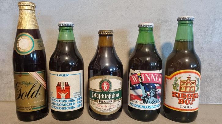 Feldschlösschen set – Walliser Bier +  FS + Ziegelhof, Verzamelen, Biermerken, Zo goed als nieuw, Glas of Glazen, Overige merken