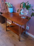 Vintage Teak Bijzettafeltje met Onderblad, Antiek en Kunst, Antiek | Meubels | Tafels, Ophalen of Verzenden