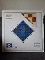 Luxe groot schaakbord Mahonie/Ahornhout - nieuw, Ophalen