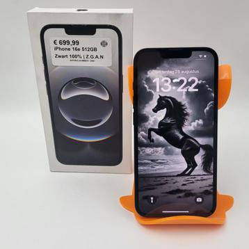 iPhone 16e 512GB Zwart 100% | Z.G.A.N beschikbaar voor biedingen