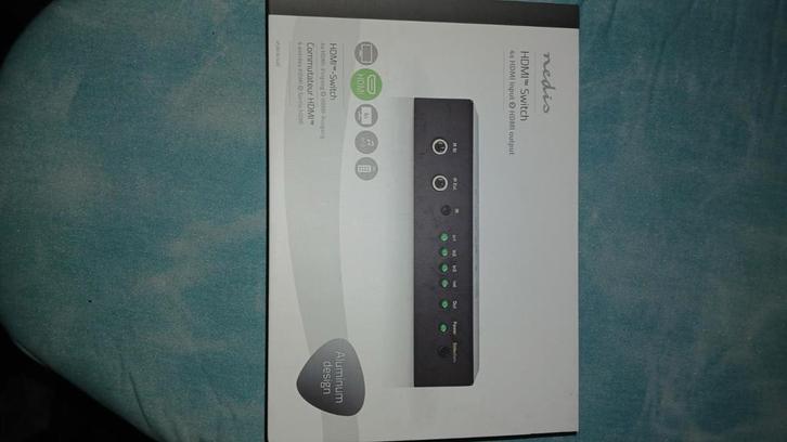 Nedis HDMI Switch 4x1 - Schakel tussen 4 HDMI bronnen, Audio, Tv en Foto, Converters, Gebruikt, Ophalen of Verzenden