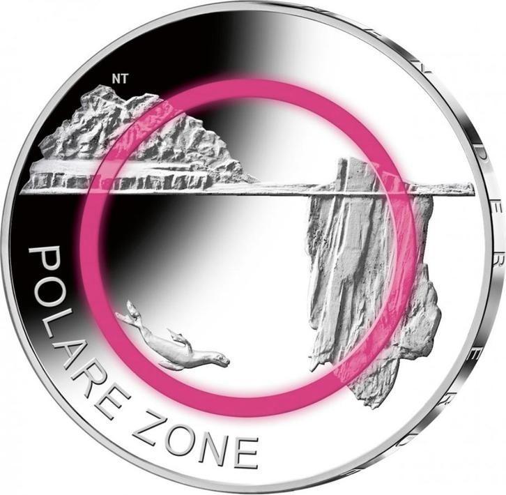 5 Euro Polymerring Sammlermünze 2021 Polare Zone, Postzegels en Munten, Munten | Europa | Euromunten, 5 euro, Duitsland, Goud