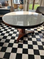 Ronde eettafel met plaat van marmer, Ophalen, Gebruikt, 100 tot 150 cm, Rond