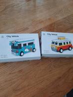 2 bouwsetjes camper en bus. Complete setjes, soort mini lego, Ophalen of Verzenden, Zo goed als nieuw, Overige merken