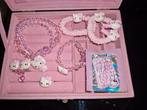 Hello Kitty sieradendoos met sieraden set, Sieraden, Tassen en Uiterlijk, Beautycases, Ophalen of Verzenden, Nieuw, Roze, Hardcase