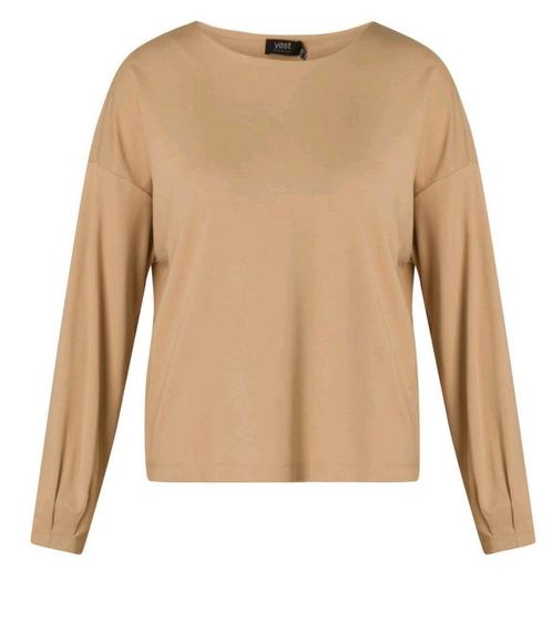 Light taupe longsleeve Vallon van Yesta Maat 48 nu €29,95, Kleding | Dames, T-shirts, Nieuw, Maat 46/48 (XL) of groter, Beige