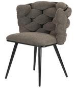 Rock Chair Taupe – Luxe Eetkamerstoelen met Uniek Design, Overige kleuren, Japandi, Hotel Chique, Modern, Ophalen of Verzenden
