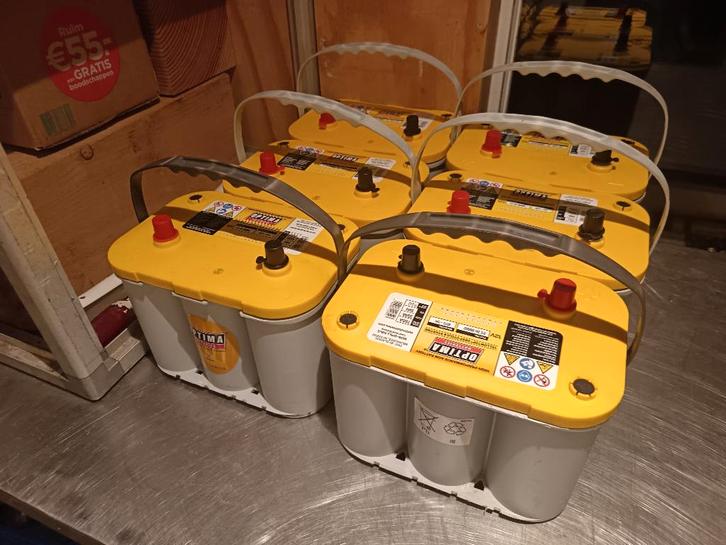 Accu Optima Yellow Top 55Ah, Auto-onderdelen, Accu's en Toebehoren, Gebruikt, Ophalen