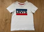 Levi’s t-shirt wit/blauw/rood maat 8 (128), Gebruikt, Jongen of Meisje, Ophalen of Verzenden, Shirt of Longsleeve