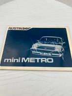 Austin Mini Metro Nederlands instructieboekje, Auto diversen, Handleidingen en Instructieboekjes, Ophalen of Verzenden