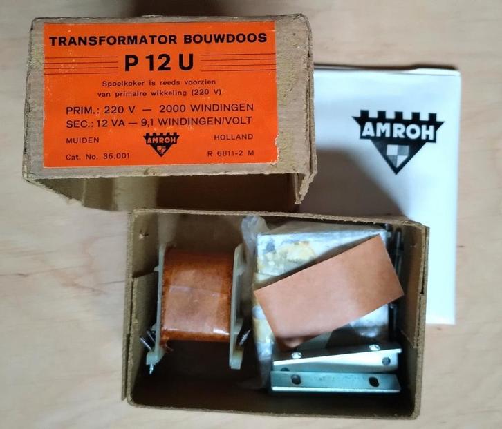 Amroh transformator bouwdoos P12U, Hobby en Vrije tijd, Elektronica-componenten, Zo goed als nieuw, Ophalen of Verzenden