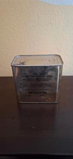 Vintage intact blik noodbiscuits van De Gruyter noodblik, Verzamelen, Blikken, Ophalen of Verzenden, Gebruikt, Overige, Overige merken