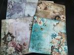 5 vellen 20x20 cm papier, Hobby en Vrije tijd, Scrapbooking, Overige merken, Www. Craftlines.com, Craft O Clock, Papier of Karton