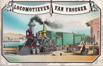 BOEKJE LOCOMOTIEVEN VAN VROEGER  8 bladzijder met 30 trijnen beschikbaar voor biedingen