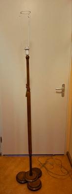 Art deco houten lamp, Huis en Inrichting, Lampen | Vloerlampen, Ophalen, Gebruikt, Art deco, 150 tot 200 cm